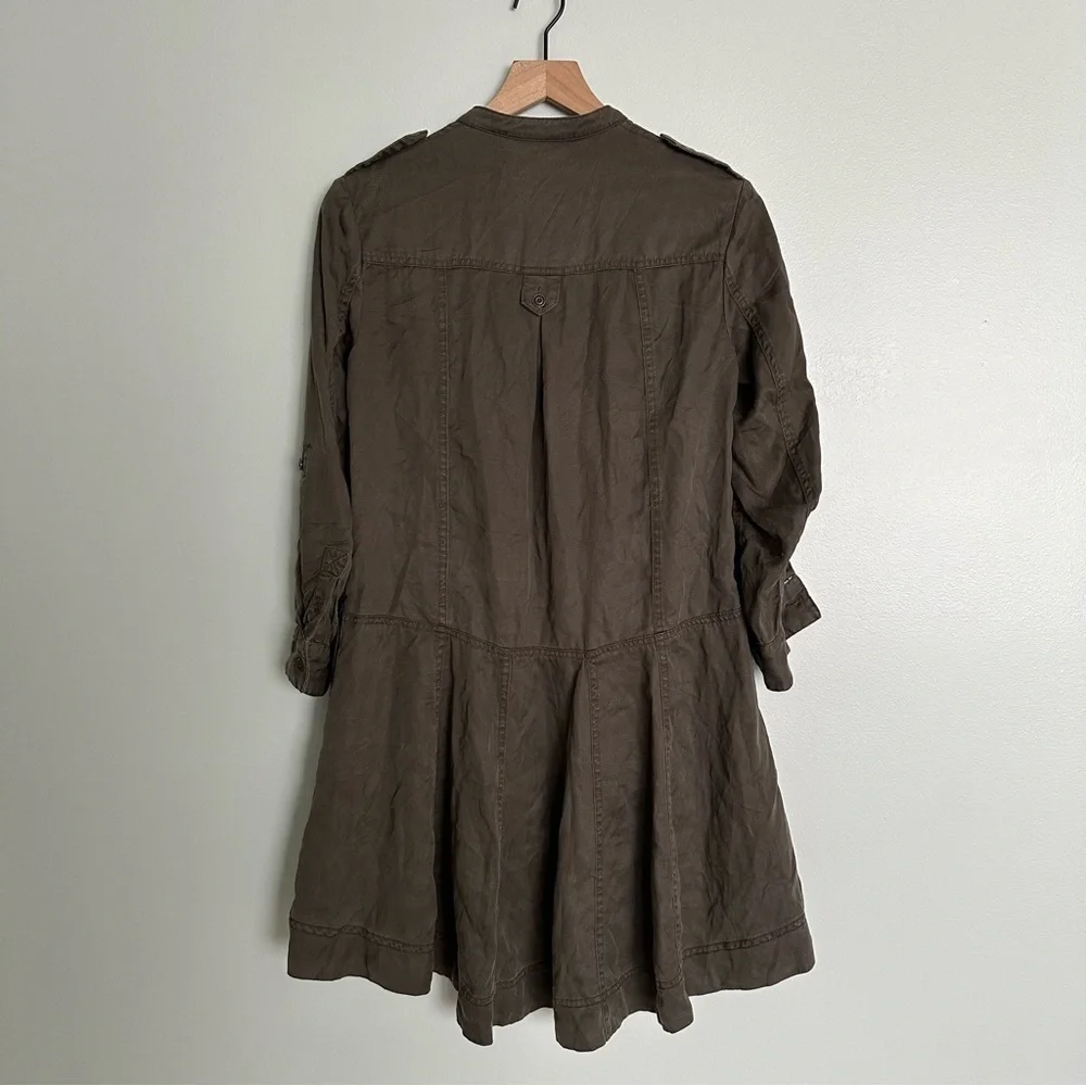 Anthropologie Holding Horses High Low Button Down Swing Dress - Picture 8 of 8